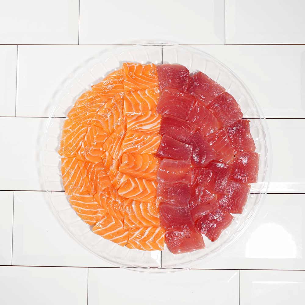 Charola Sashimi de Salmón y Atún Aleta Amarilla 360gr