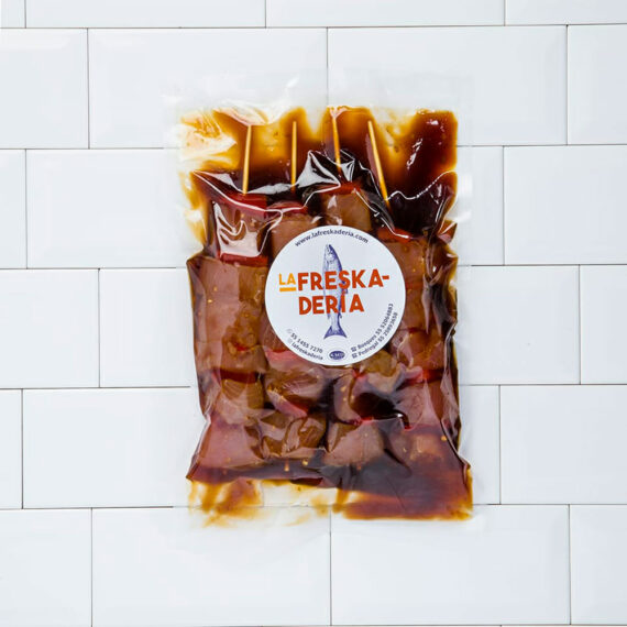 Brochetas de Atun teriyaki