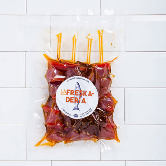 Brochetas de Atun al ajillo