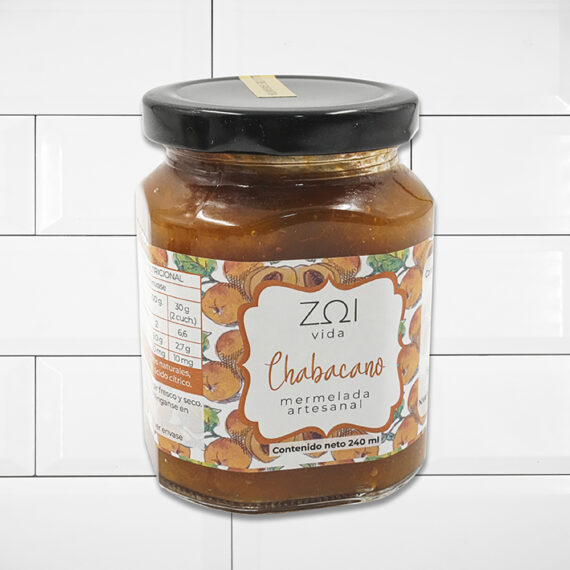 Mermelada Zoi Vida de Chabacano con Monk Fruit 240gr