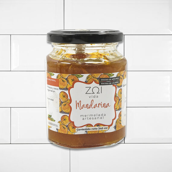 Mermelada Zoi Vida de Mandarina con Monk Fruit 240gr
