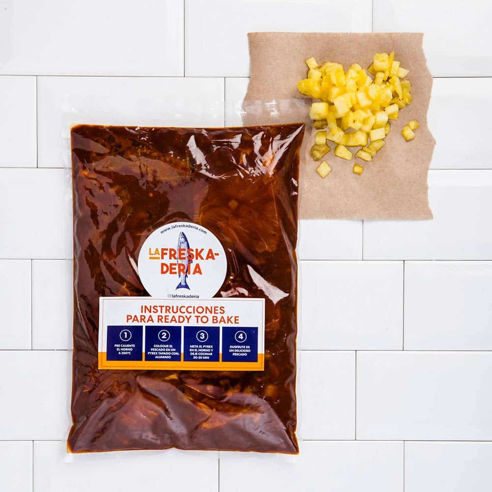 Salmón al Pastor con Piña