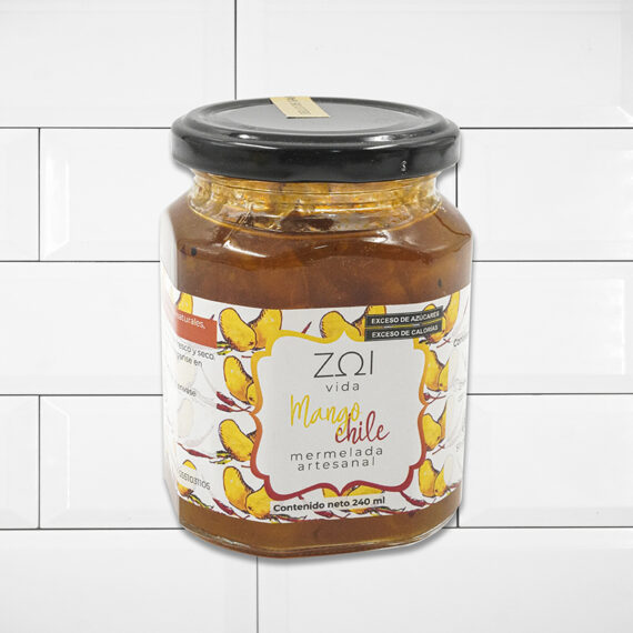 Mermelada Zoi Vida de Mango y Chile con Monk Fruit 240gr
